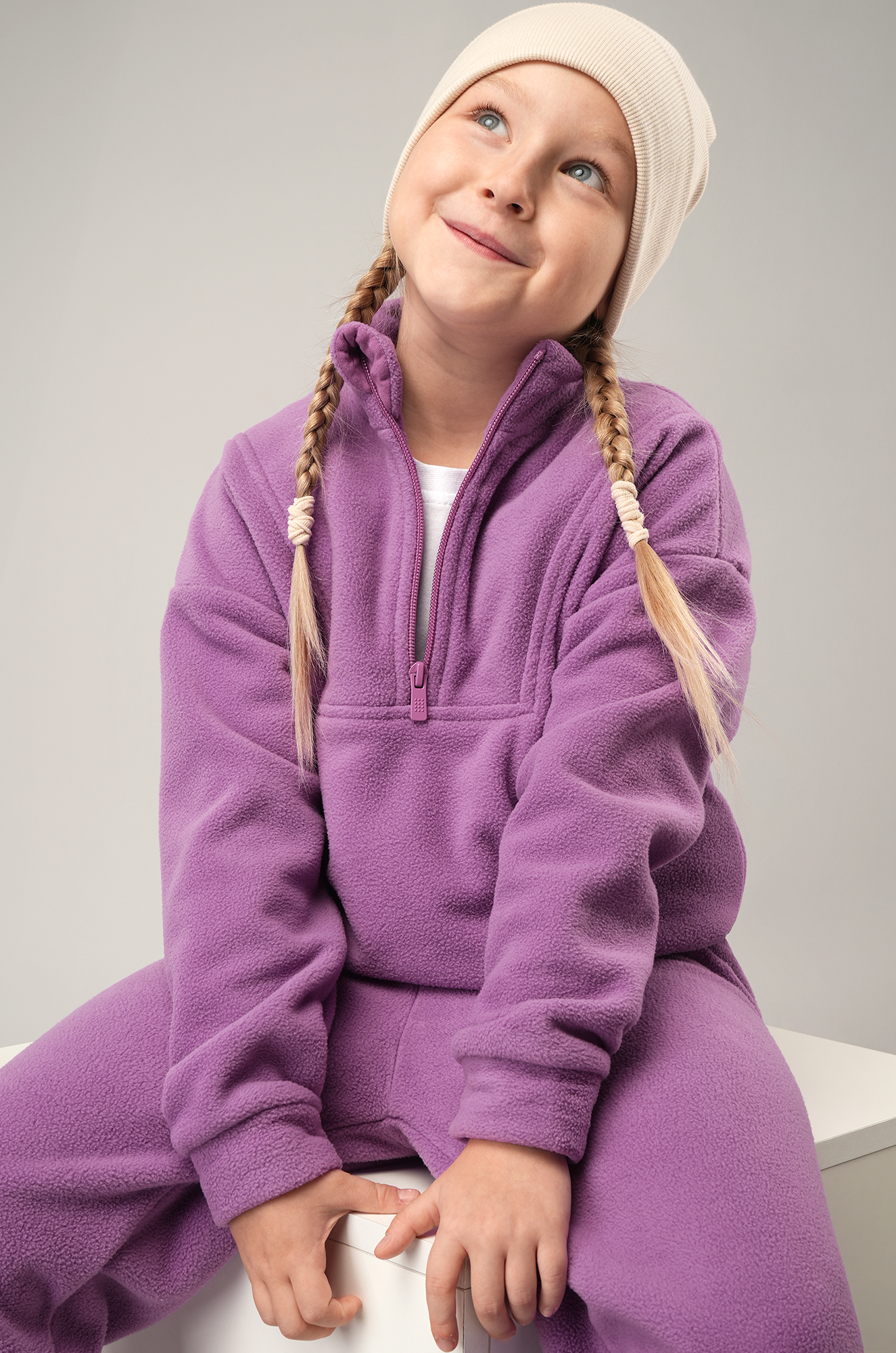 Флисовый костюм для девочки Happyfox