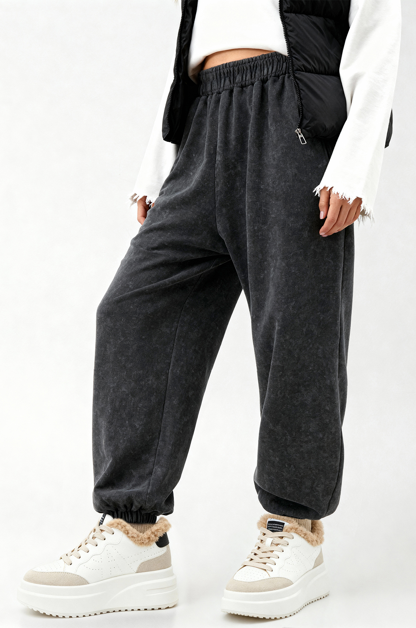 Женские брюки из футера двухнитки Happyfox