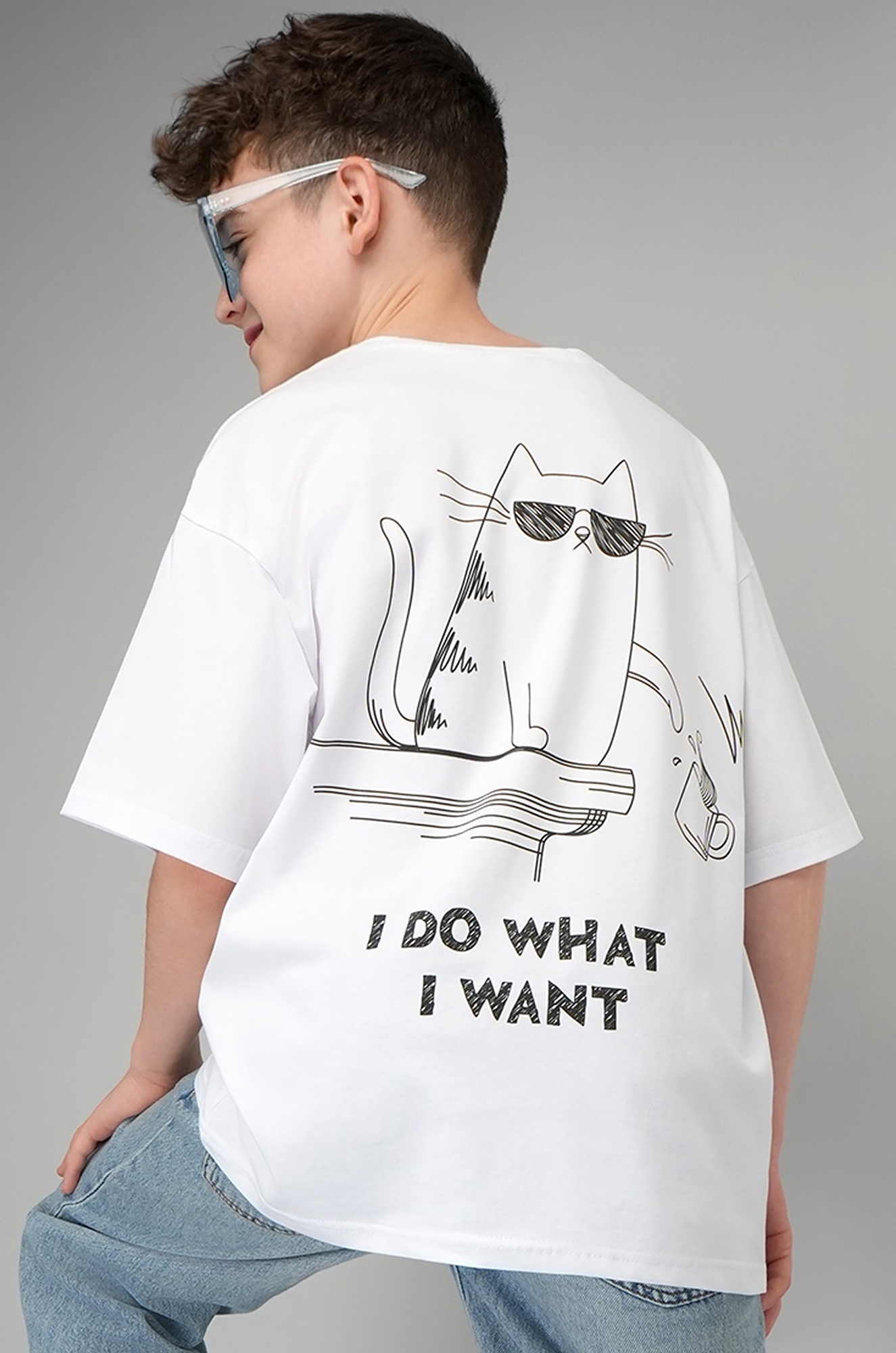 Детская футболка оверсайз Happyfox