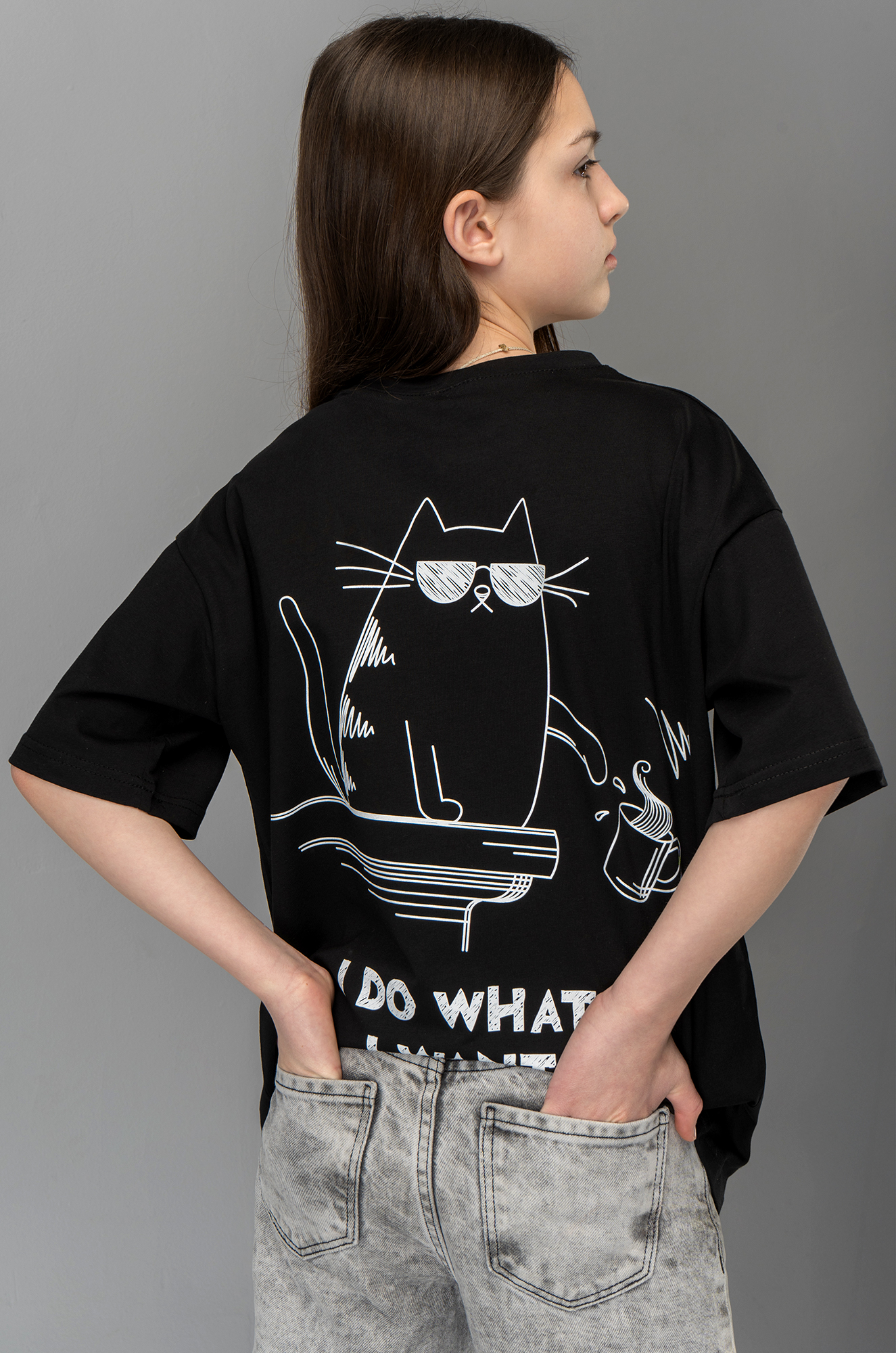 Детская футболка оверсайз Happyfox