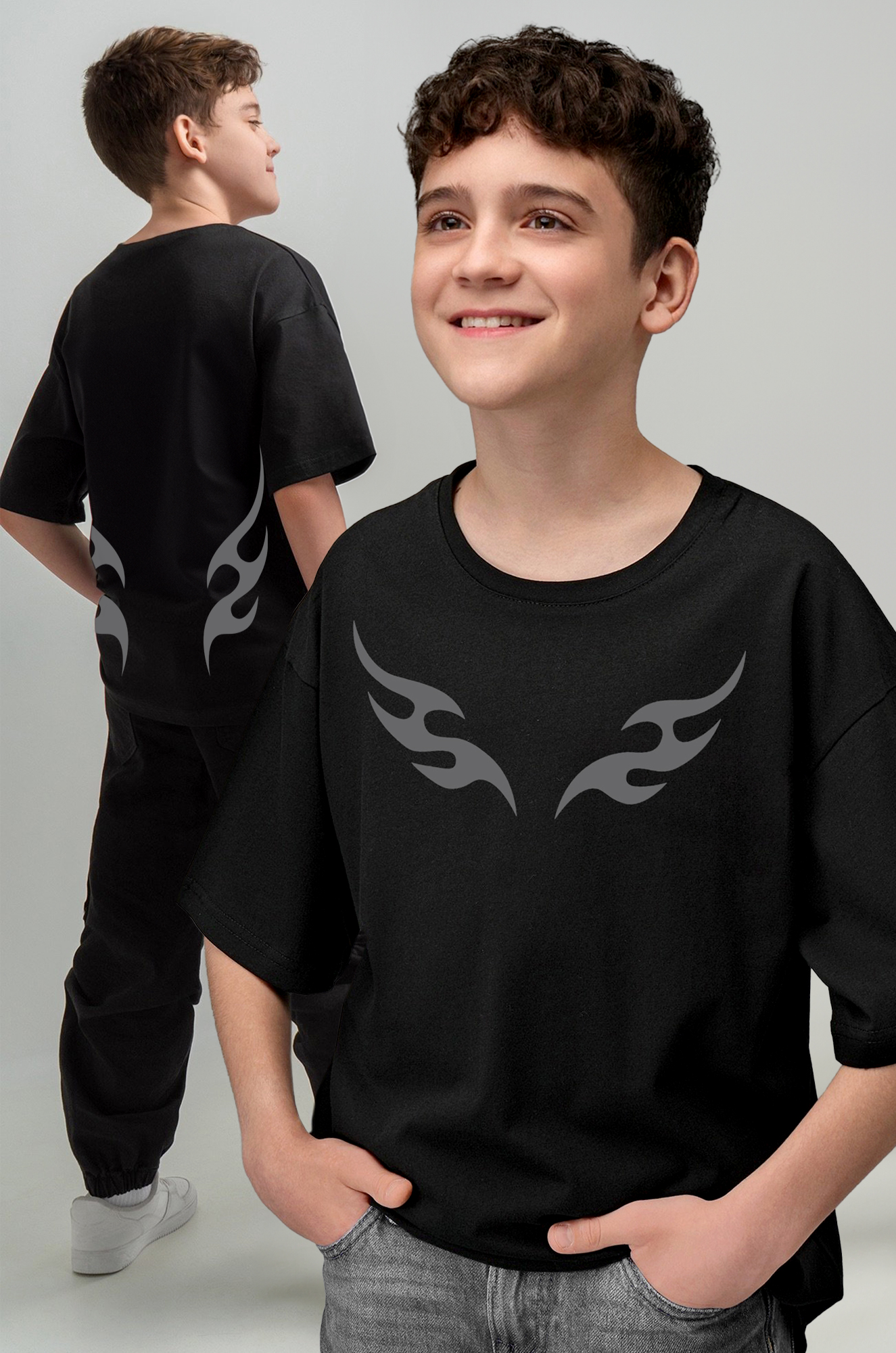 Детская футболка оверсайз Happyfox