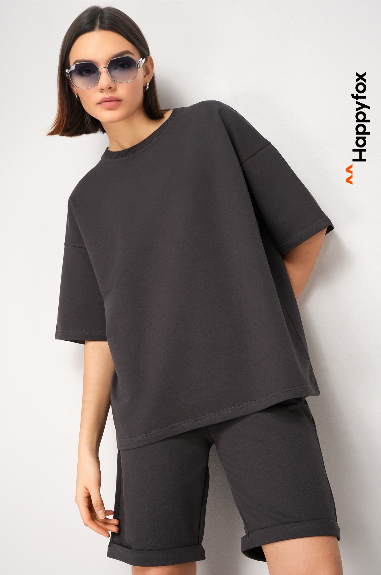 Женский костюм с шортами из футера двухнитки Happyfox