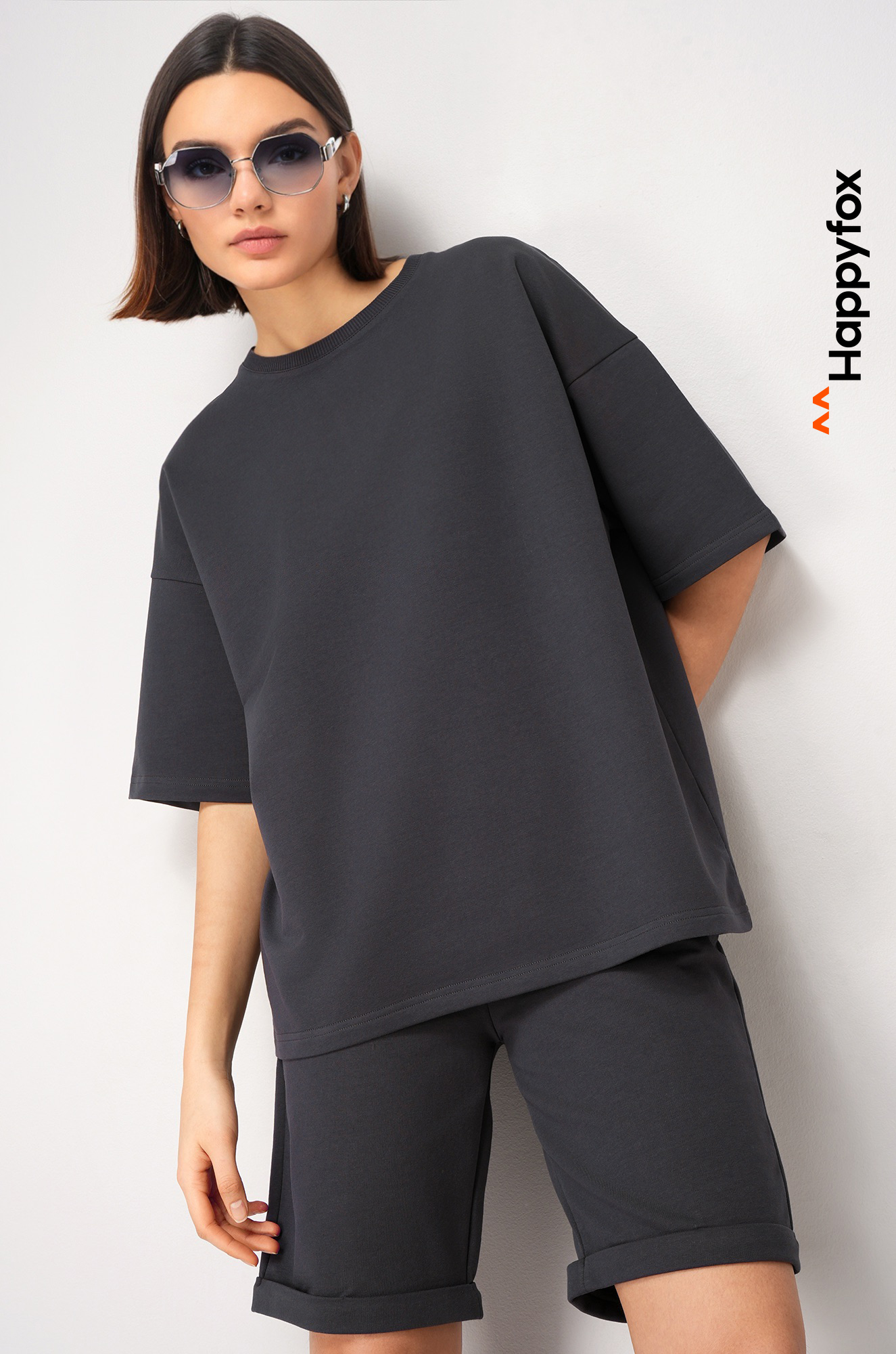 Женский костюм с шортами из футера двухнитки Happyfox