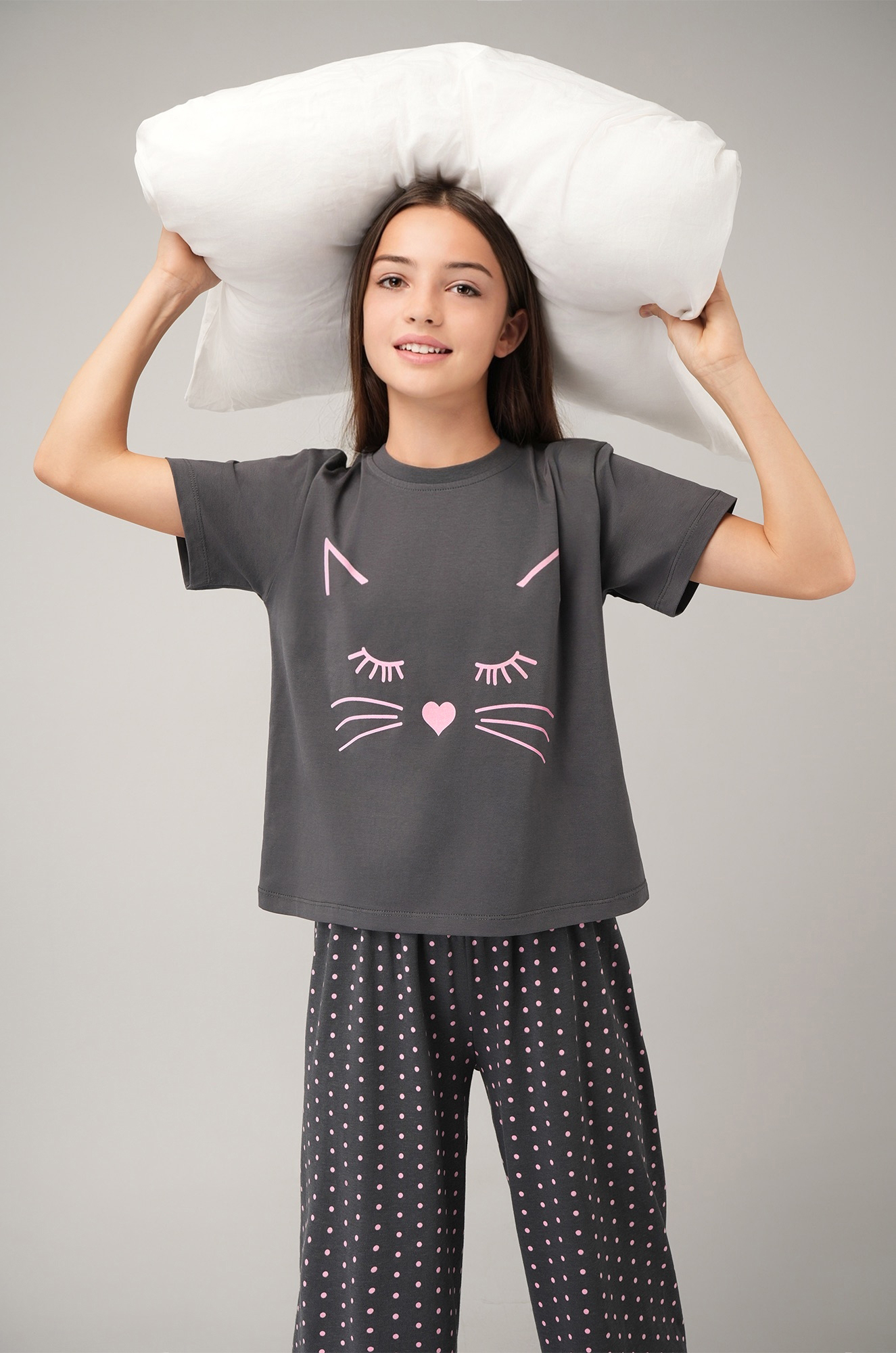 Хлопковая пижама для девочки Happyfox