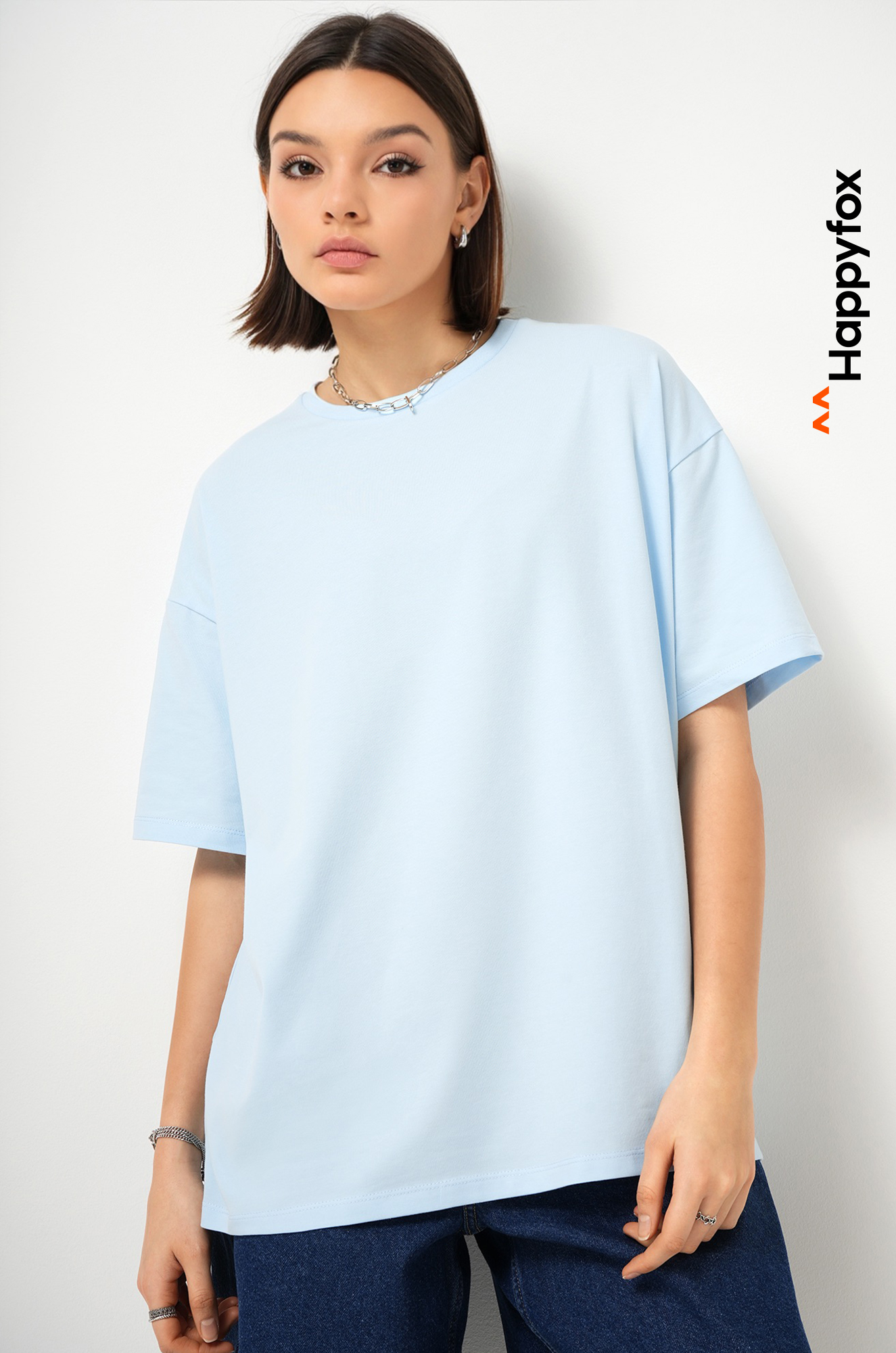 Женская футболка оверсайз Happyfox